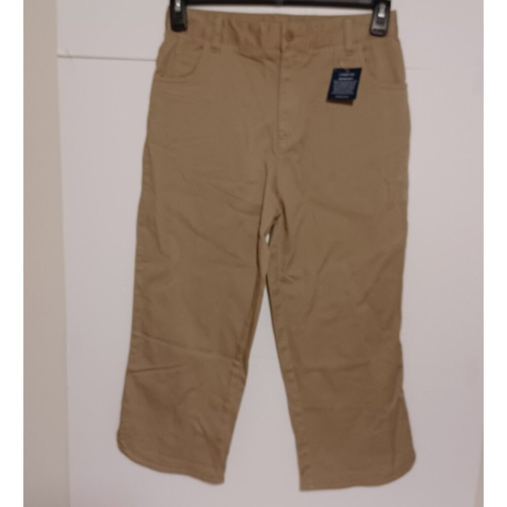 Landsend Girls Fine Tune The Fit Size 16 28X22 Tan Jeans